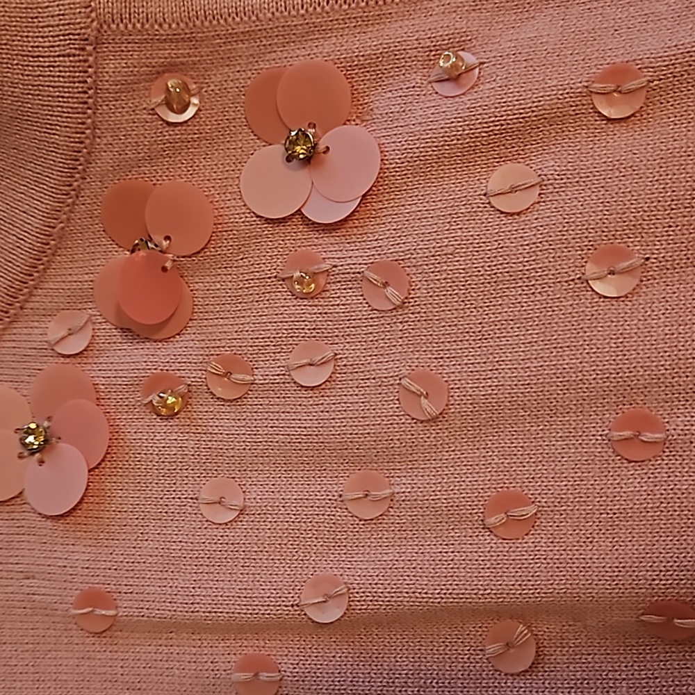 Pink Isaac Mizrahi open front sweater